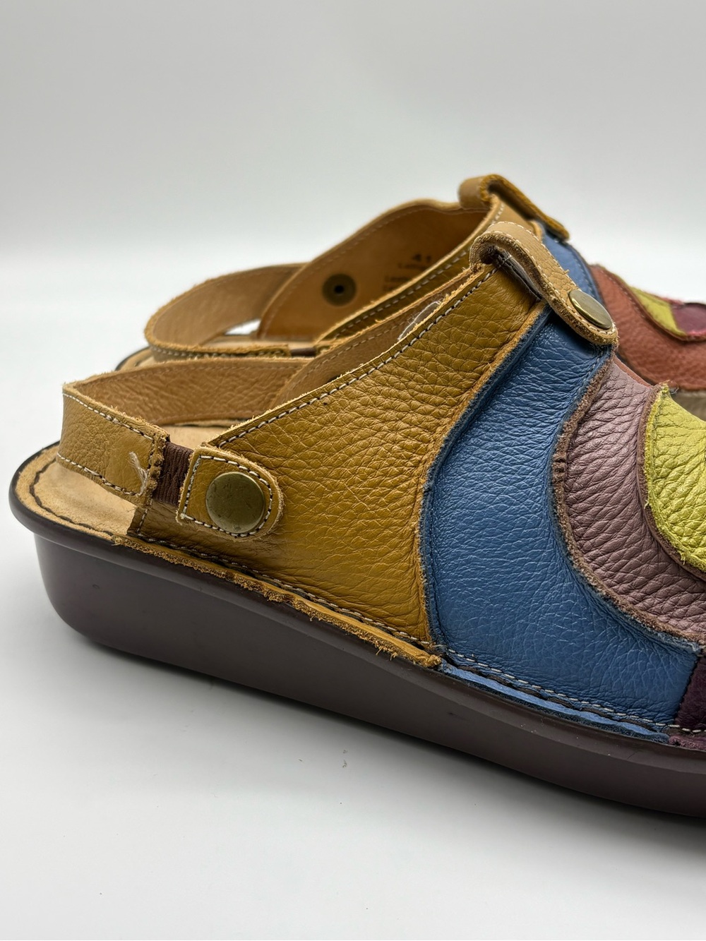 Colorblock Leather Clogs by Spring Step 41 - Picture 5 of 6